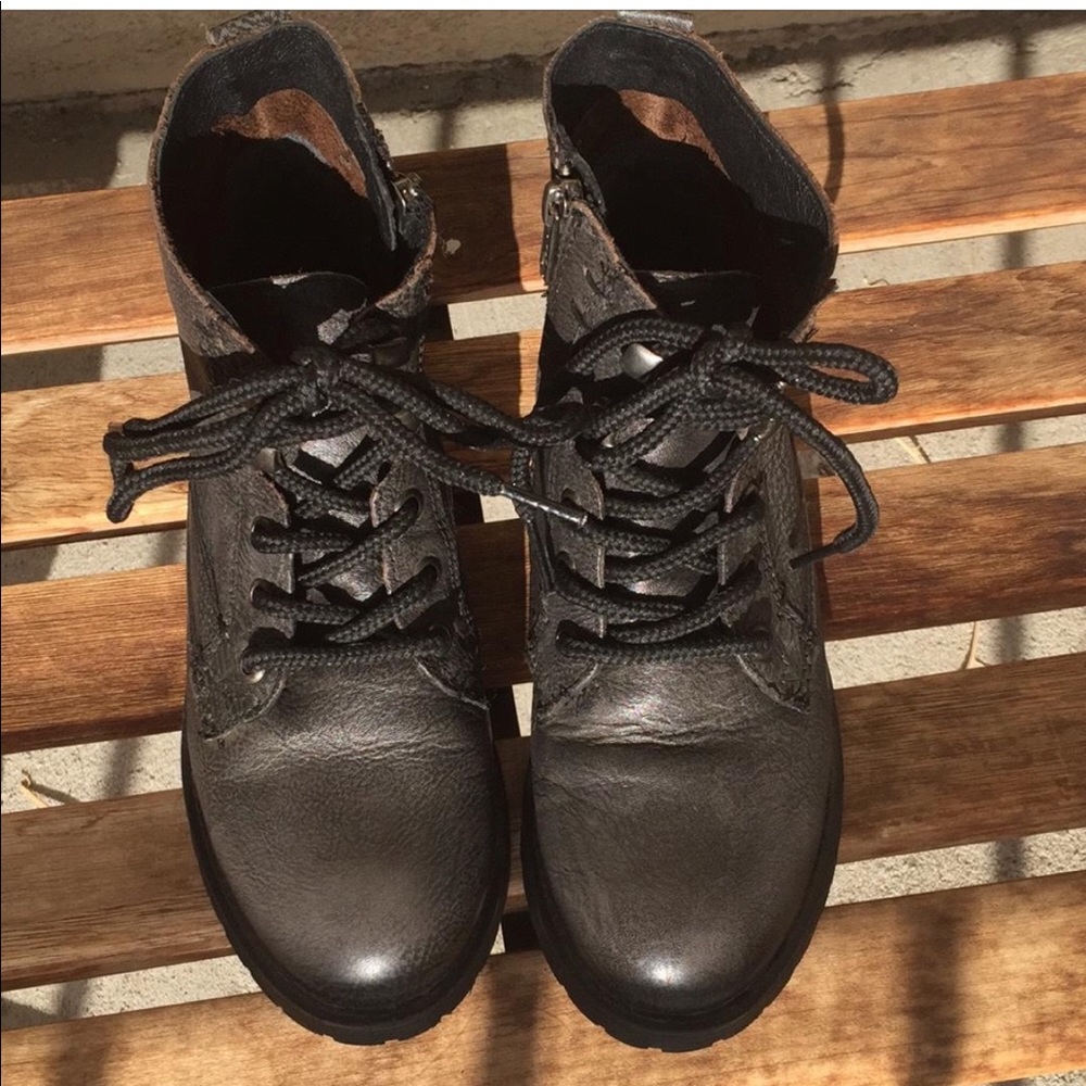 Steve Madden leather combat Boots